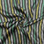 Navy Blue Multicolor Stripes Modal Satin Fabric 20841