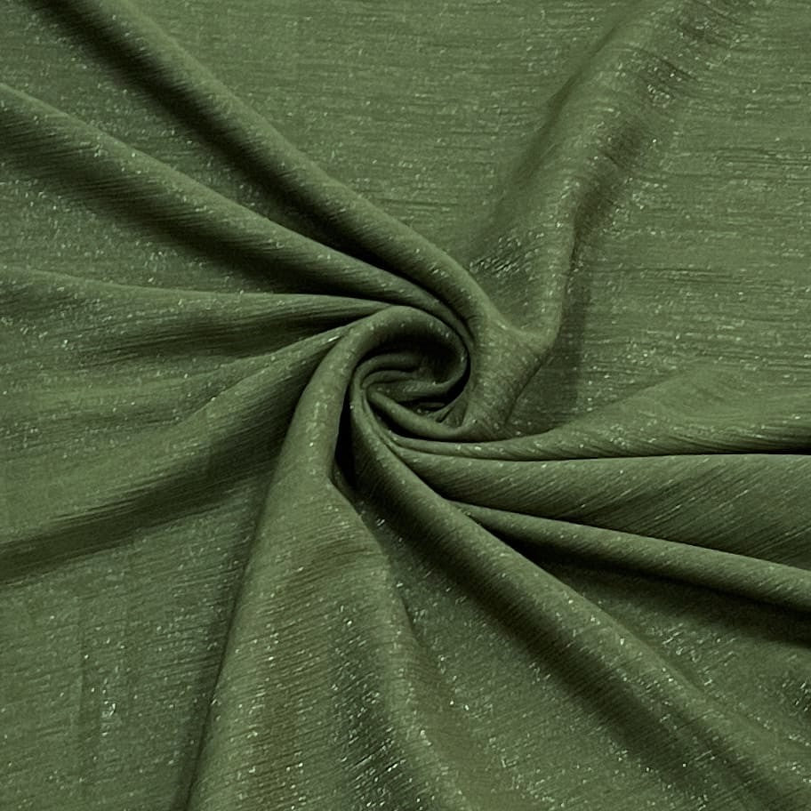 exclusive mehandi green solid shimmer chiffon fabric