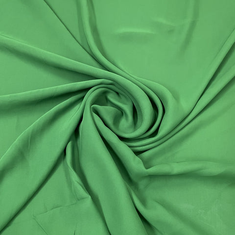 Exclusive Dark Green Solid Milano Crepe Fabric