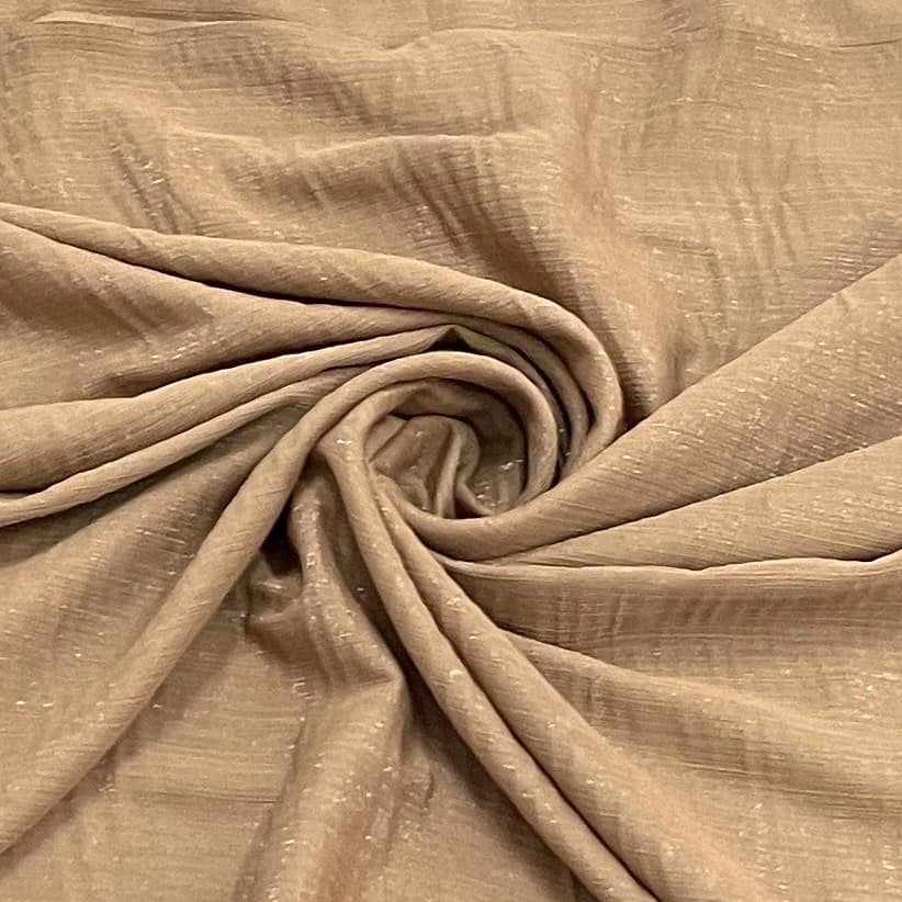 exclusive golden solid shimmer chiffon fabric