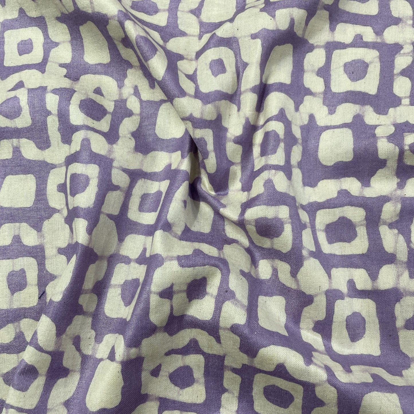 Lavender Batik Pure Cotton Fabric
