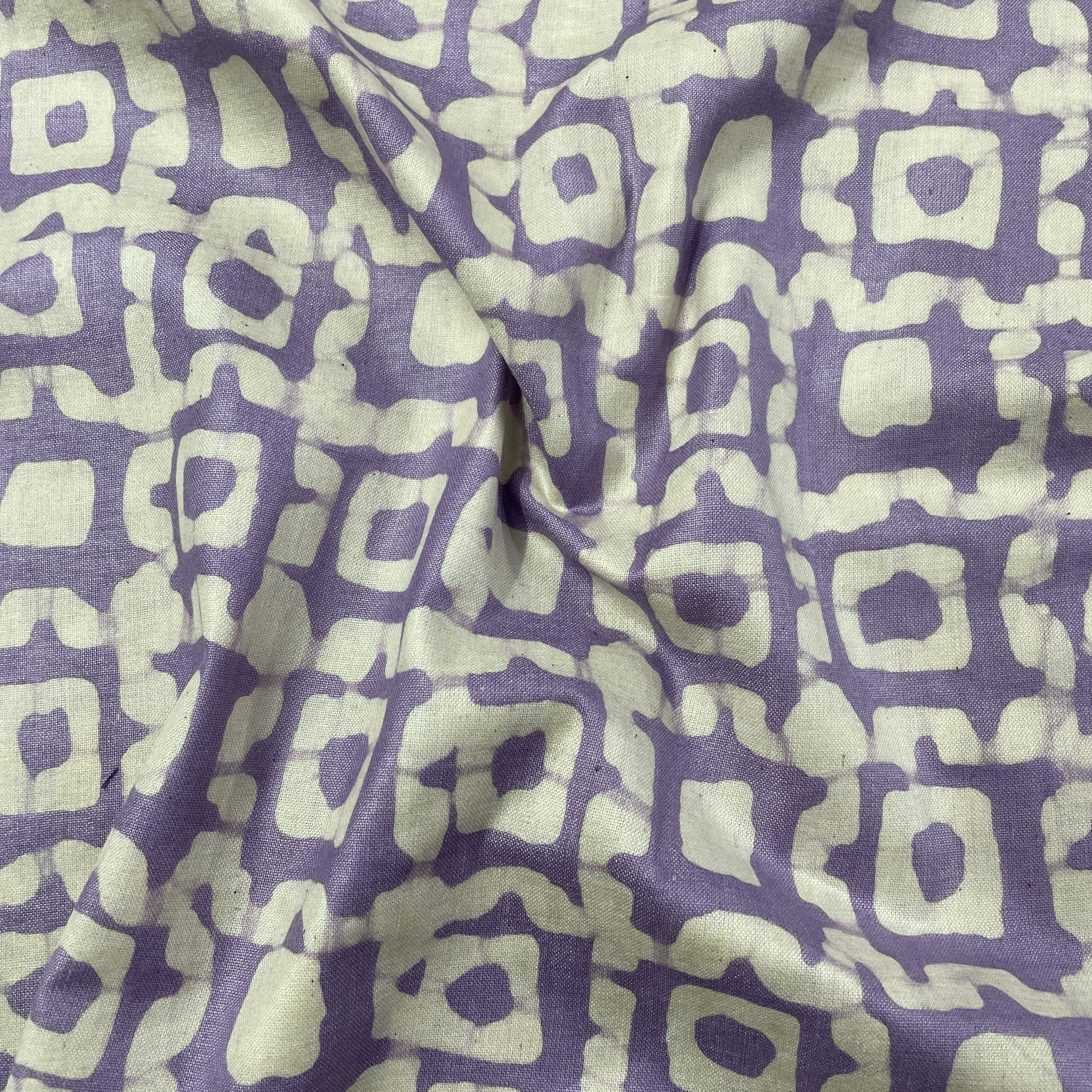 Lavender Batik Pure Cotton Fabric