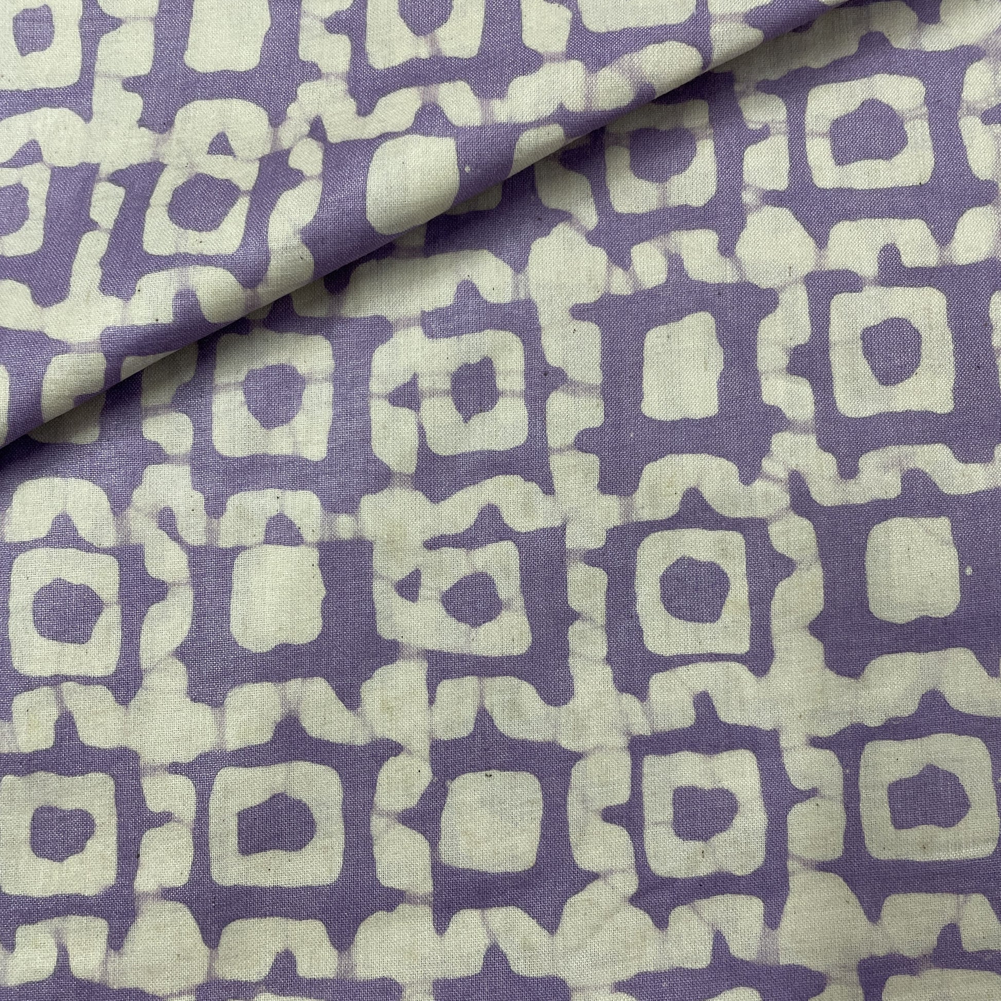 Lavender Batik Pure Cotton Fabric
