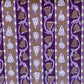 Brown Purple Floral Print Cotton Fabric 16115