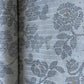 Off White Black Floral Foil Thread Sequins Embroidery Cotton Fabric 15428
