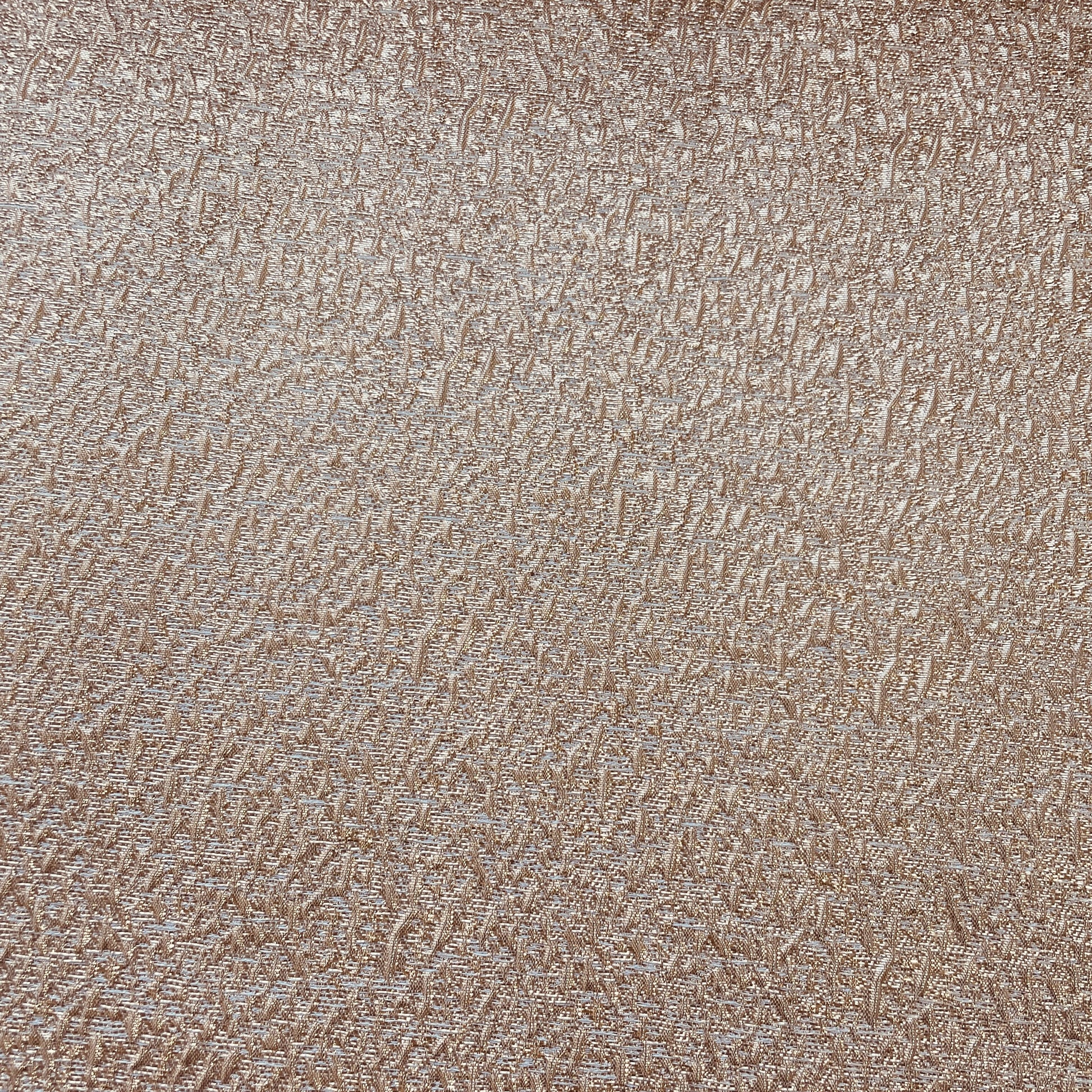 Light Pink Solid With Golden Brocade With Lurex Fabric 12365