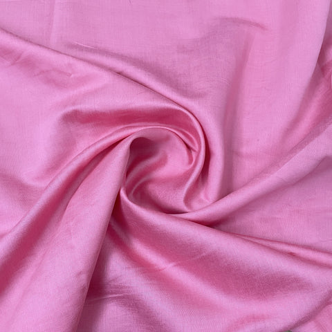 Exclusive Baby Pink Solid Silk Fabric