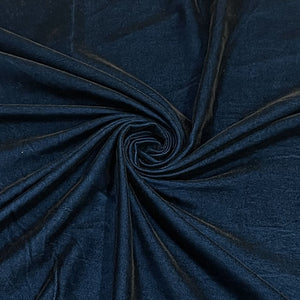 Classic Teal Blue Solid Velvet Fabric - TradeUNO