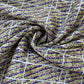 Blue Stripe Handloom Brocade Jacquard Fabric 12345