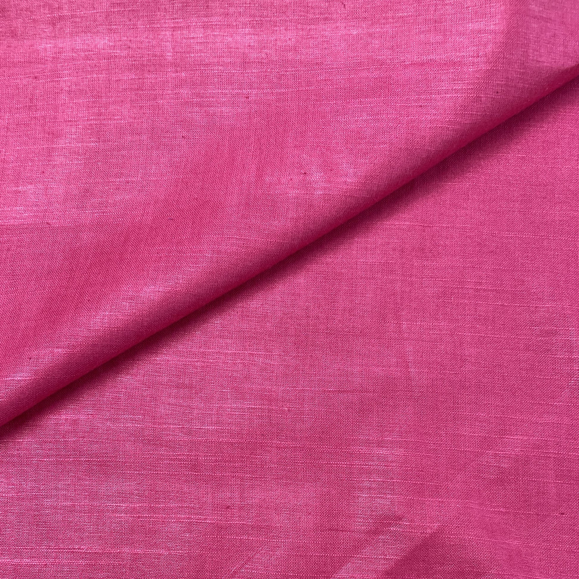 Buy Hot Pink Solid Cotton Khadi Fabric Online at TradeUNO