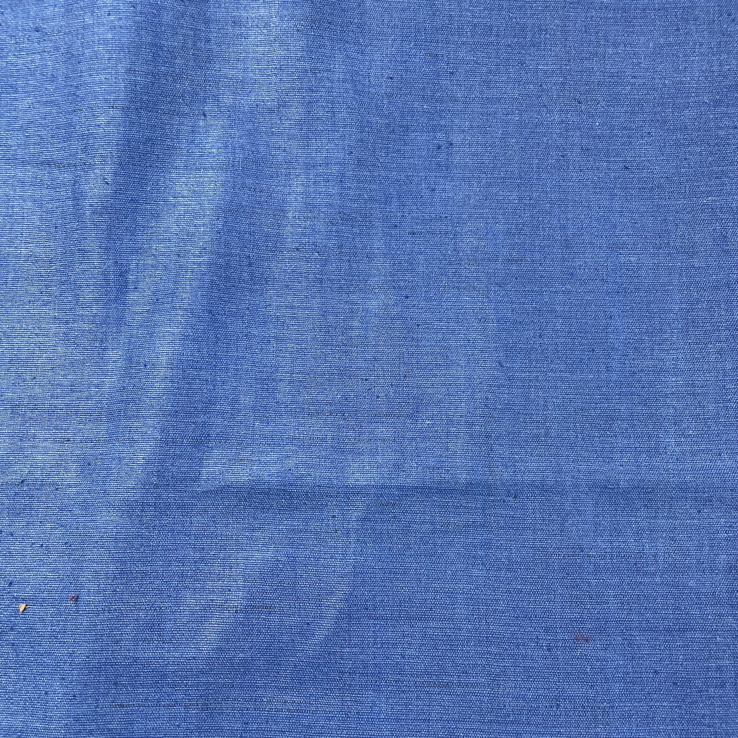 Navy Blue Solid Cotton Khadi Fabric