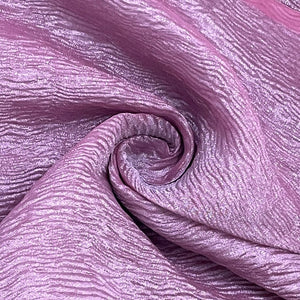 Pink Solid Shimmer Crushed Tissue Fabric 14307 - TradeUNO