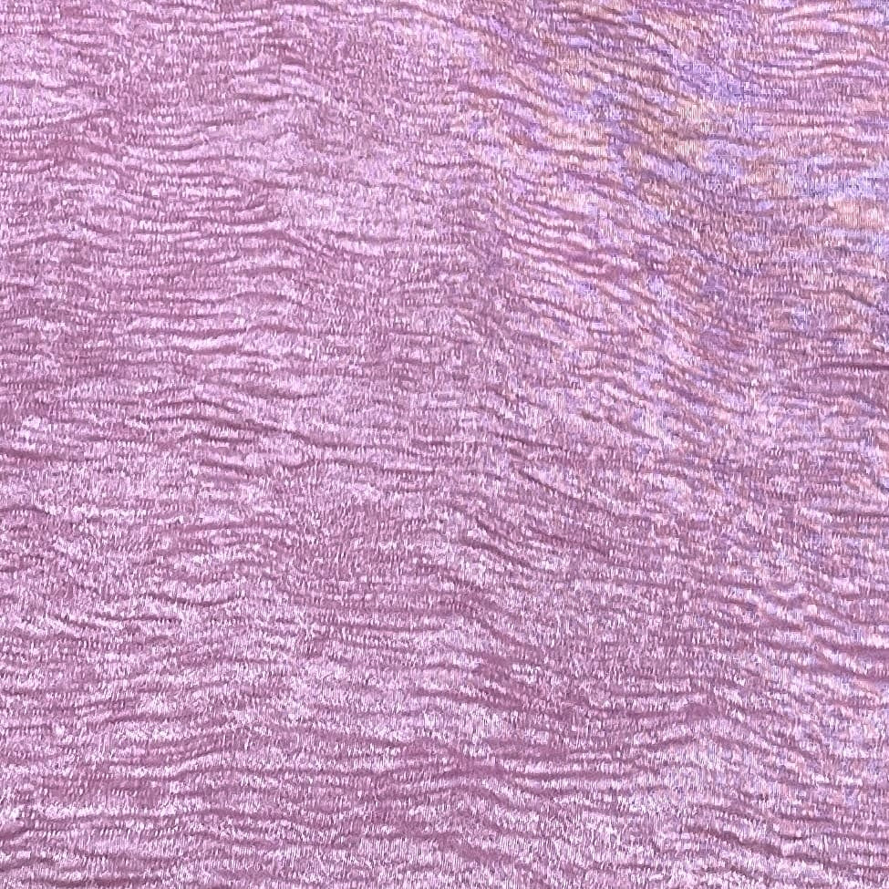 Pink Solid Shimmer Crushed Tissue Fabric 14307