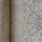 Orange Floral Sequins Dyeable Tissue Fabric 16257