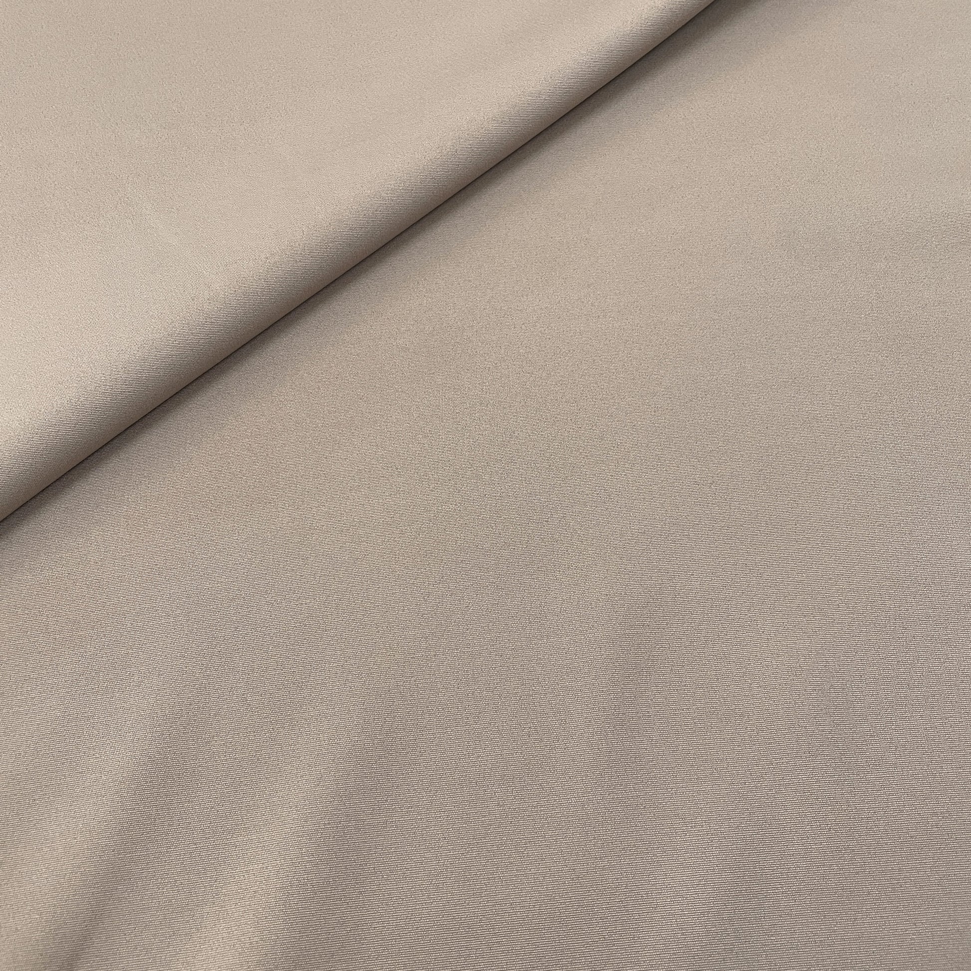 Premium Beige Solid Banana Crepe Fabric