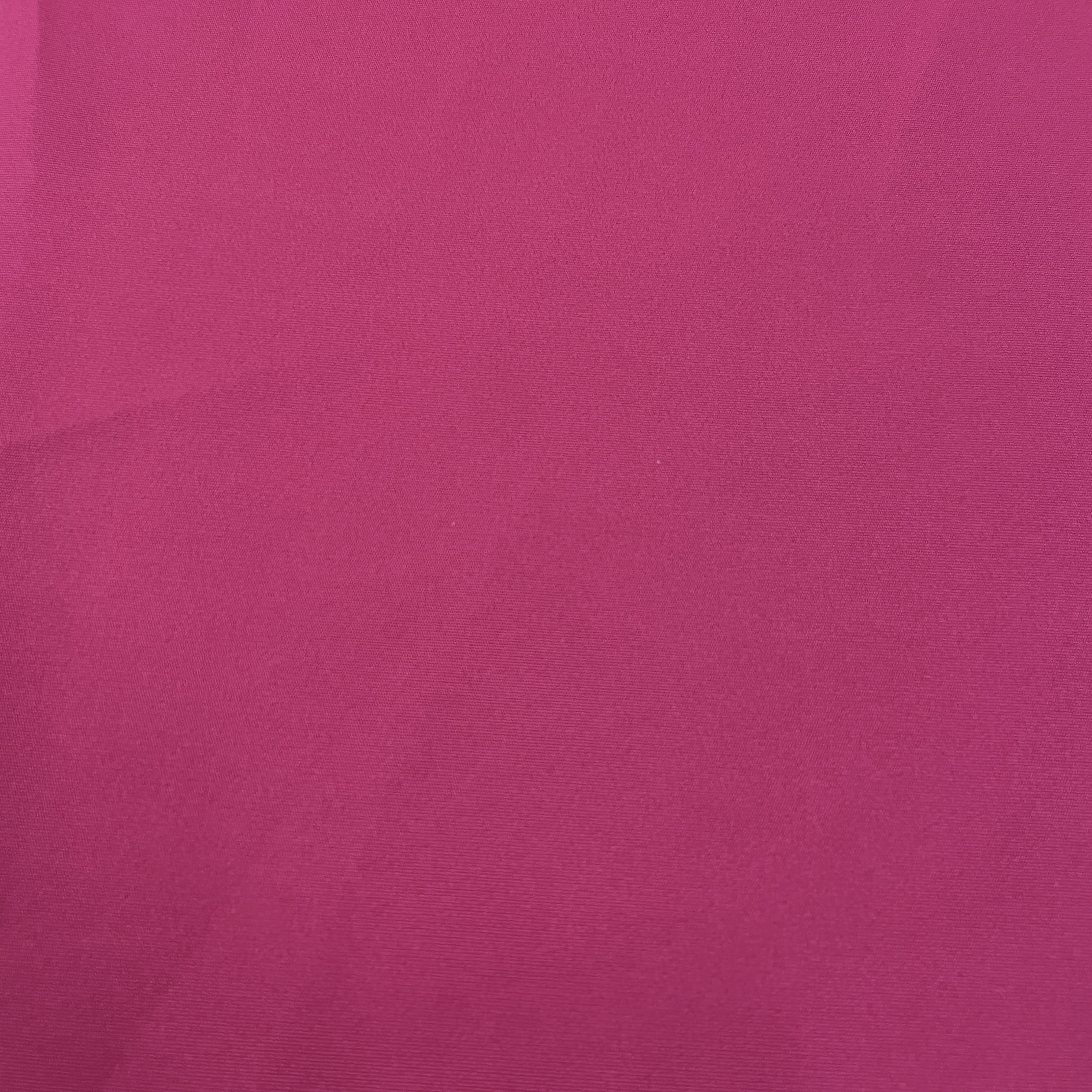 Premium Magenta Pink Solid Banana Crepe Fabric