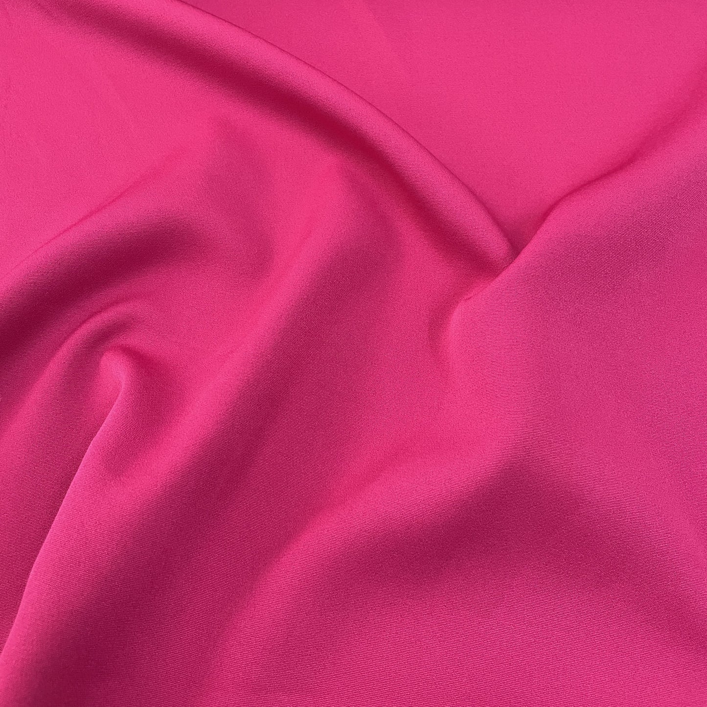 Premium Magenta Pink Solid Banana Crepe Fabric