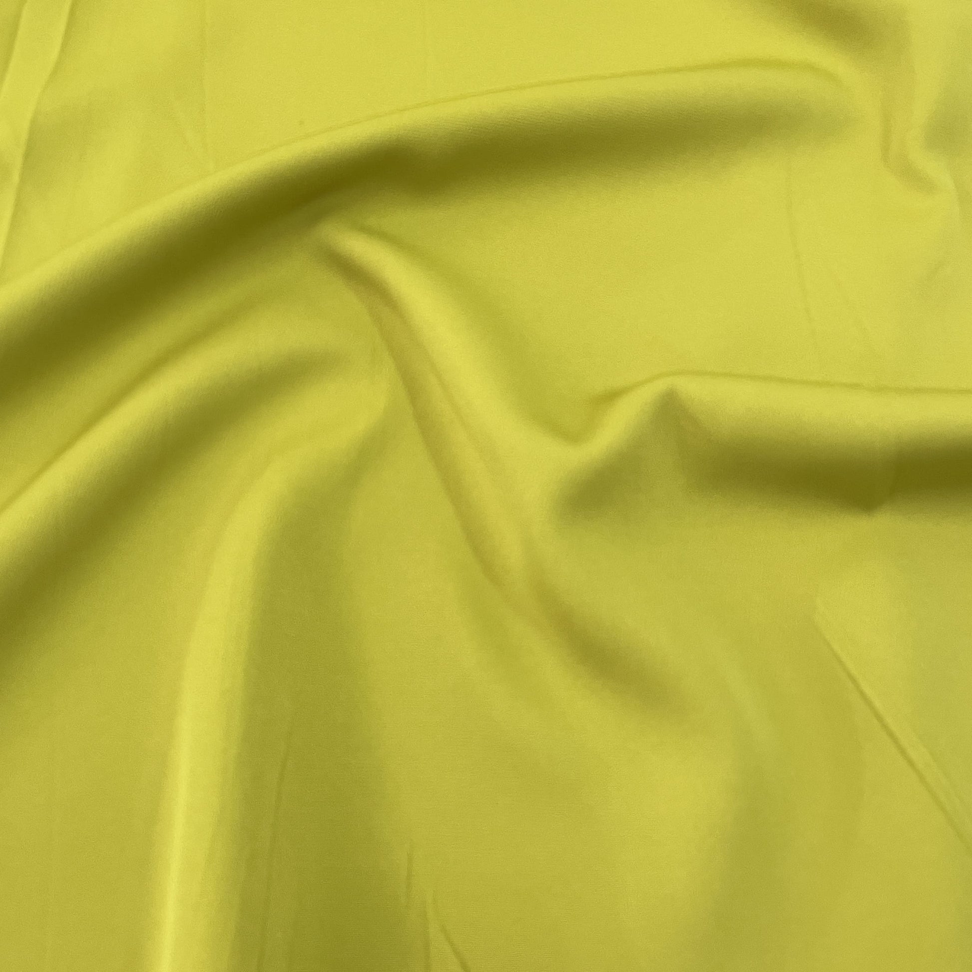 Premium Lemon Green Solid Banana Crepe FabricPremium Lemon Green Solid Banana Crepe Fabric
