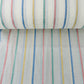 Off White & Multicolor Stripe With Lurex Cotton  Fabric - TradeUNO