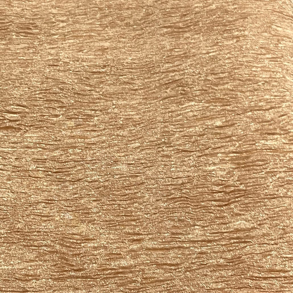 Dusky Orange Solid Shimmer Crushed Tissue Fabric - TradeUNO