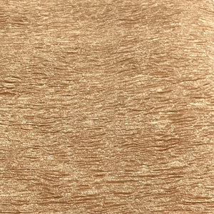 Dusky Orange Solid Shimmer Crushed Tissue Fabric - TradeUNO