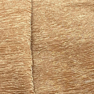 Dusky Orange Solid Shimmer Crushed Tissue Fabric - TradeUNO