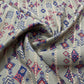 Grey Traditional Foil Print Chanderi Silk Fabric