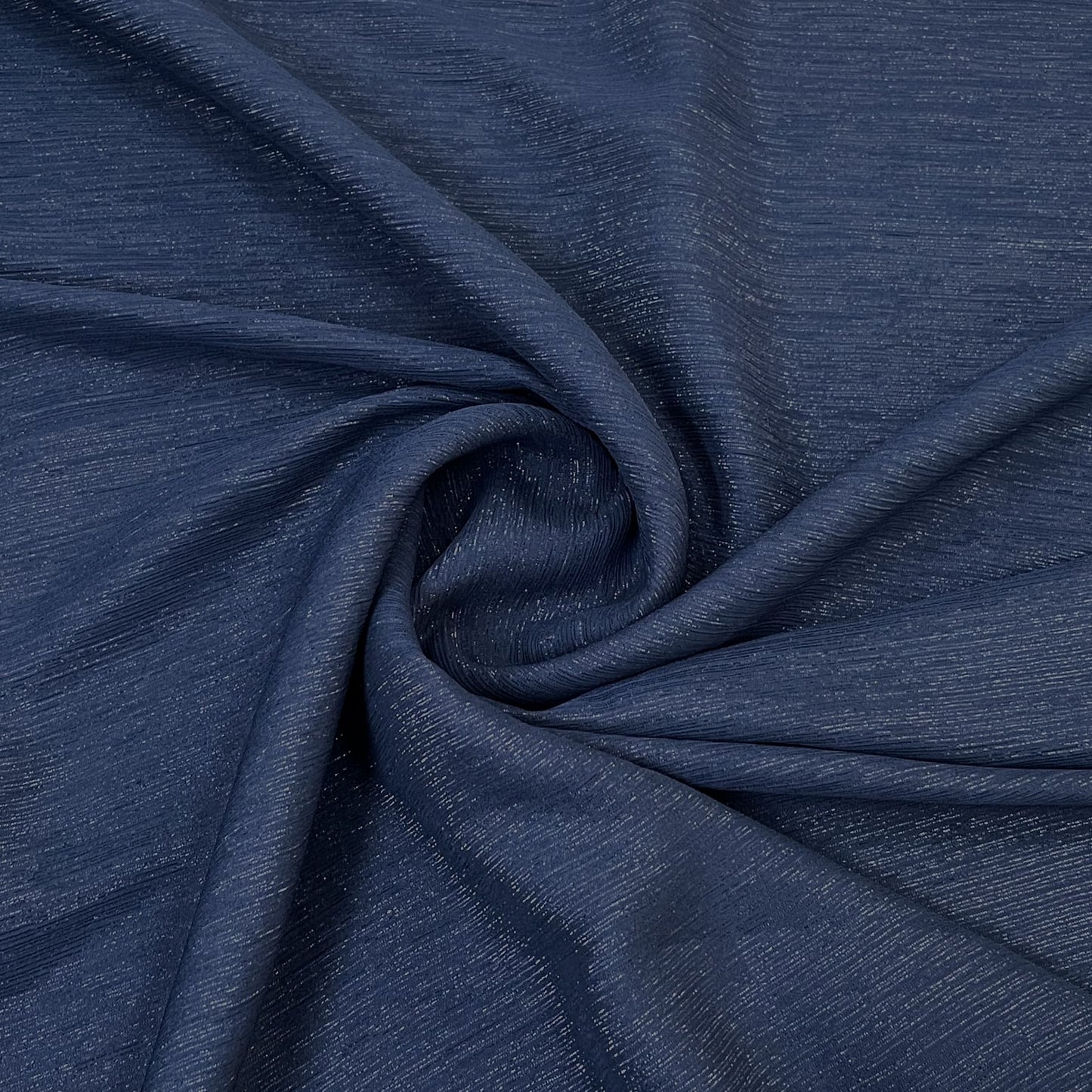 Exclusive Navy Blue Solid Shimmer Chiffon Fabric