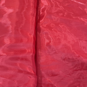 Exclusive Red Solid Organza Fabric