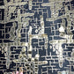 Exclusive Golden Black Sequins Metallic Net Fabric
