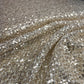 Exclusive Cream Heavy Sequins Embroidery Power Net Fabric