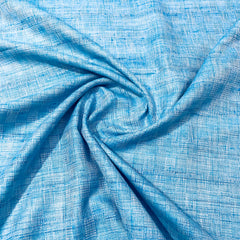 Blue Weaving Cotton  Fabric - TradeUNO