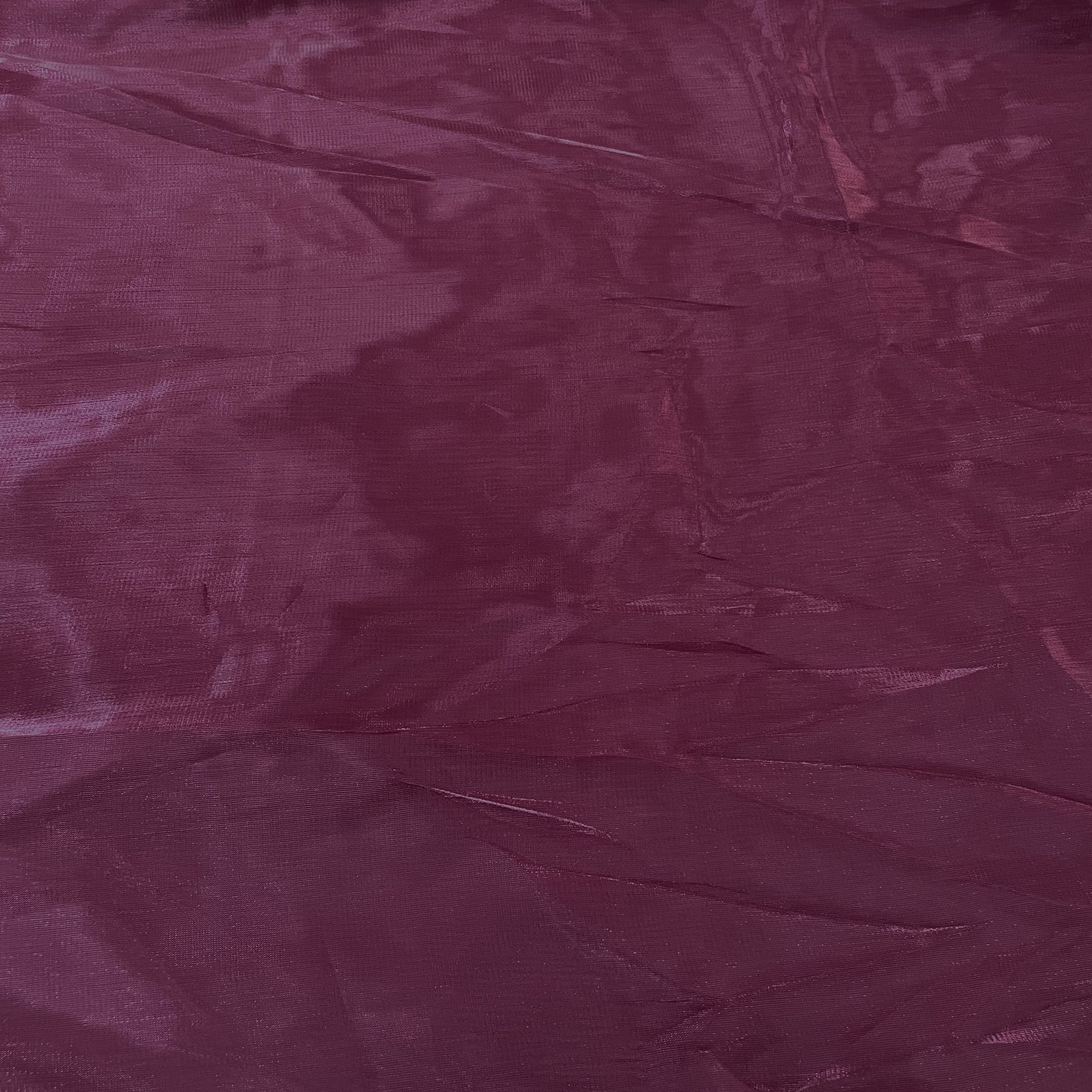 Exclusive Wine Solid Organza Fabric