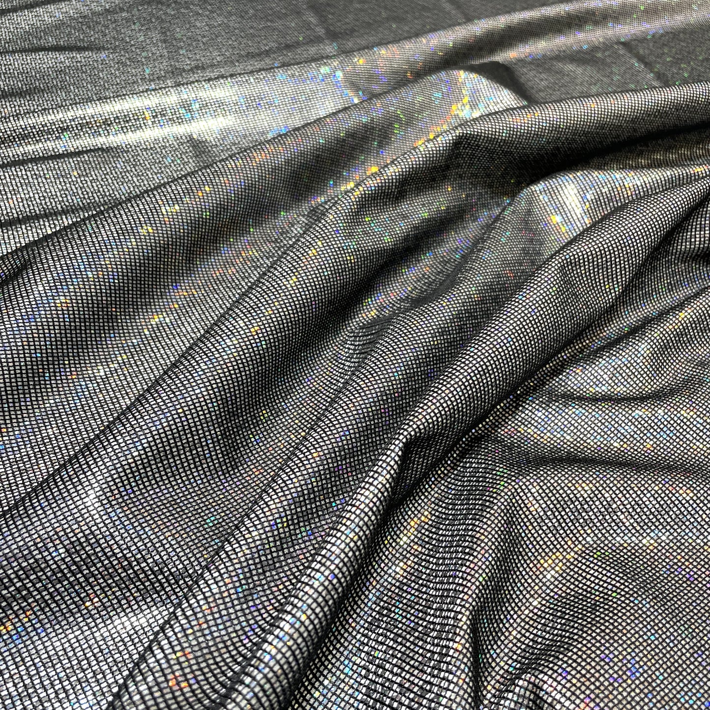 Premium Black Gold Lurex Embossed Satin Fabric