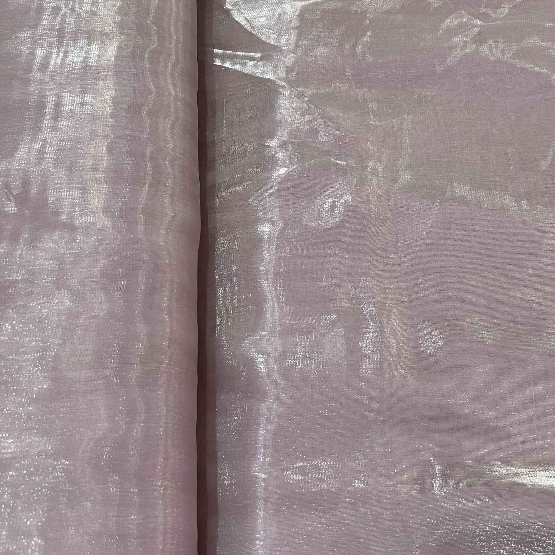 Exclusive Dull Pink Solid Organza Fabric