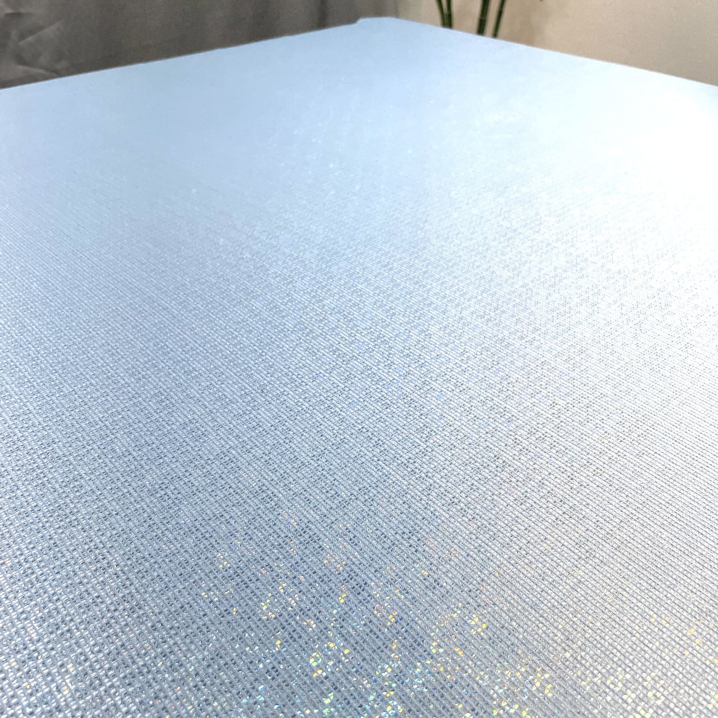 Premium Sky Blue Gold Lurex Embossed Satin Fabric