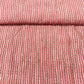 Peach Pink & Multicolor Stripe Print Chanderi Silk Fabric - TradeUNO