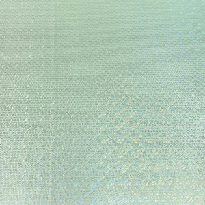 Premium Mint Green Gold Lurex Embossed Satin Fabric