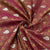 Premium Dark Pink Traditional Buti Print Tanchui Jamewar Silk Fabric