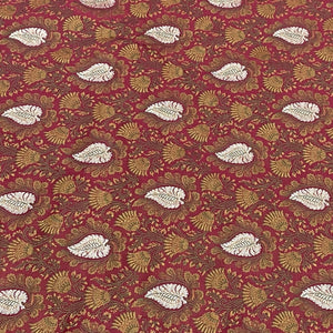 Premium Dark Pink Traditional Buti Print Tanchui Jamewar Silk Fabric