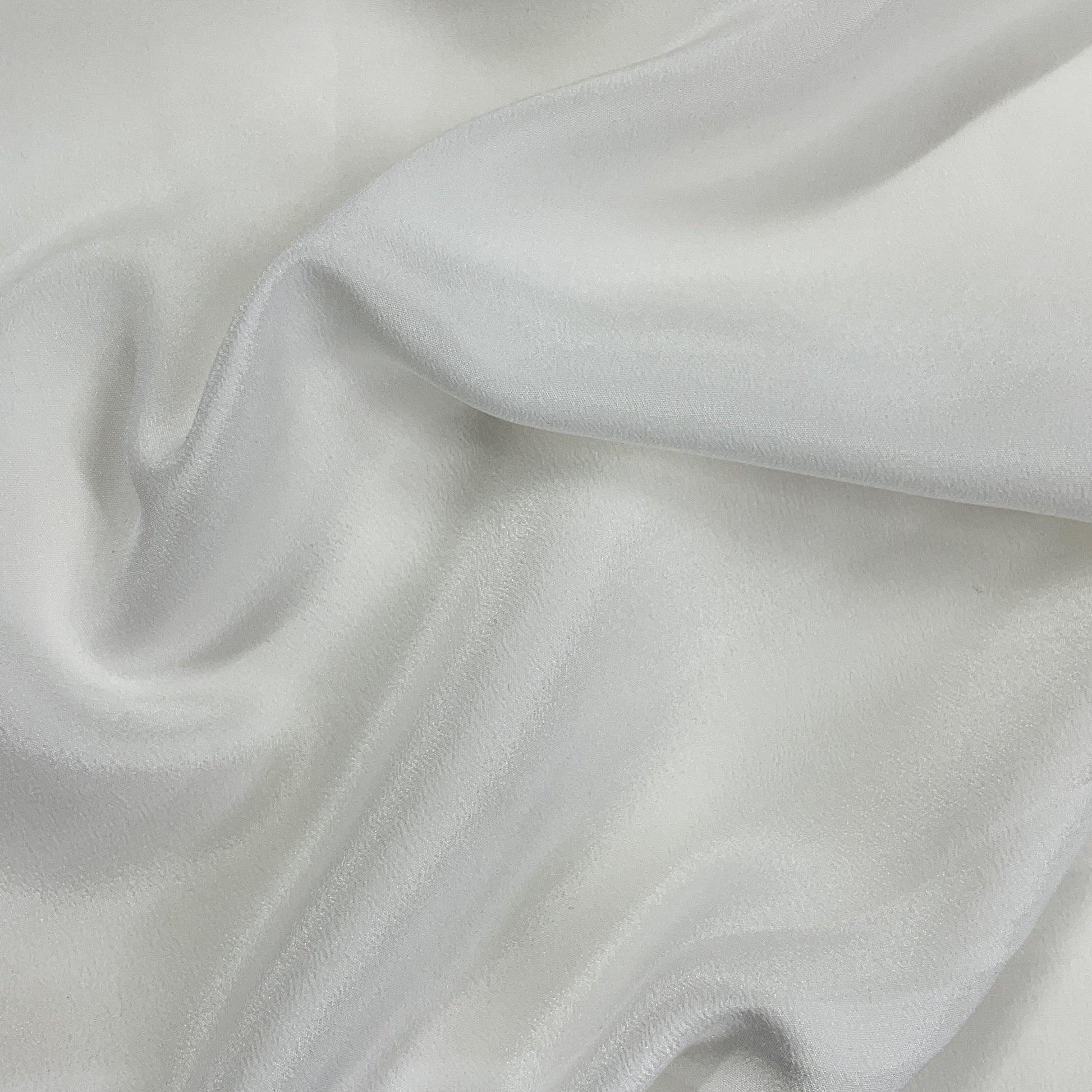 Classic White Solid Dyeable silk Fabric