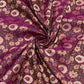 Premium Magenta Pink Traditional Floral Print Tanchui Jamewar Silk Fabric