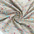 Classic White Zari Sequence Embroidery Georgette Fabric