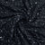 Classic Black Pearl Sequence Embroidery Georgette Fabric