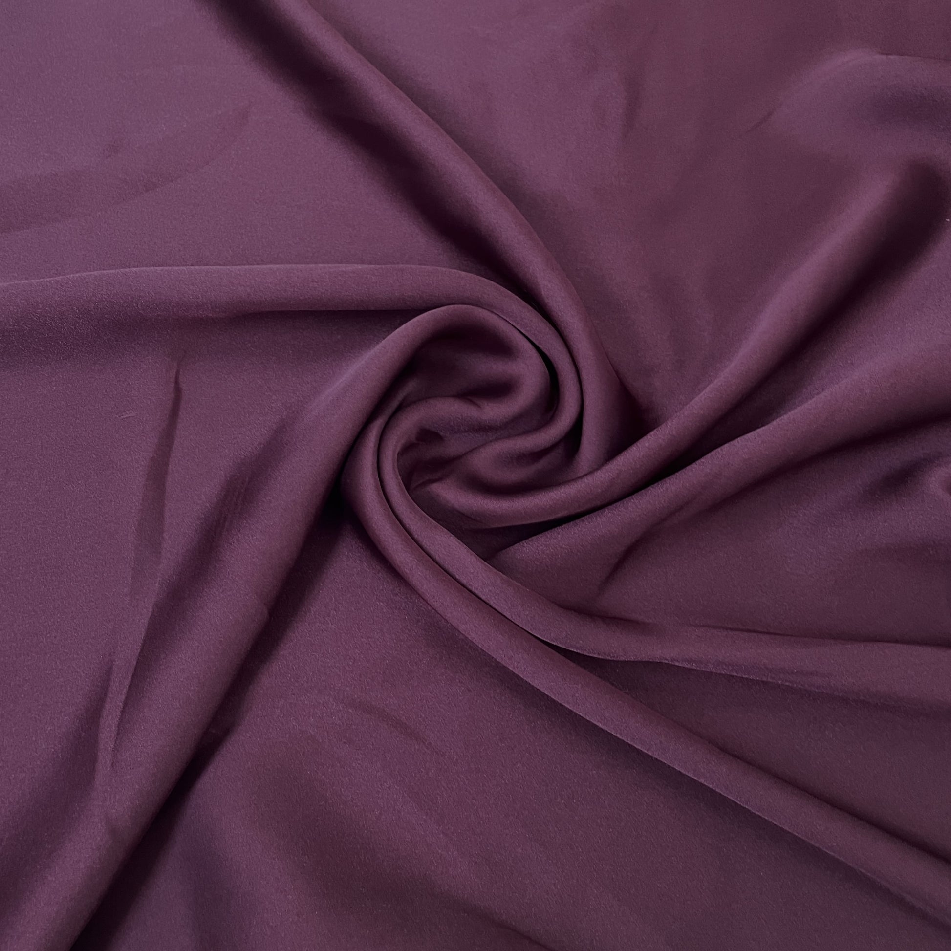 Exclusive Wine Solid Georgette Satin Fabric
