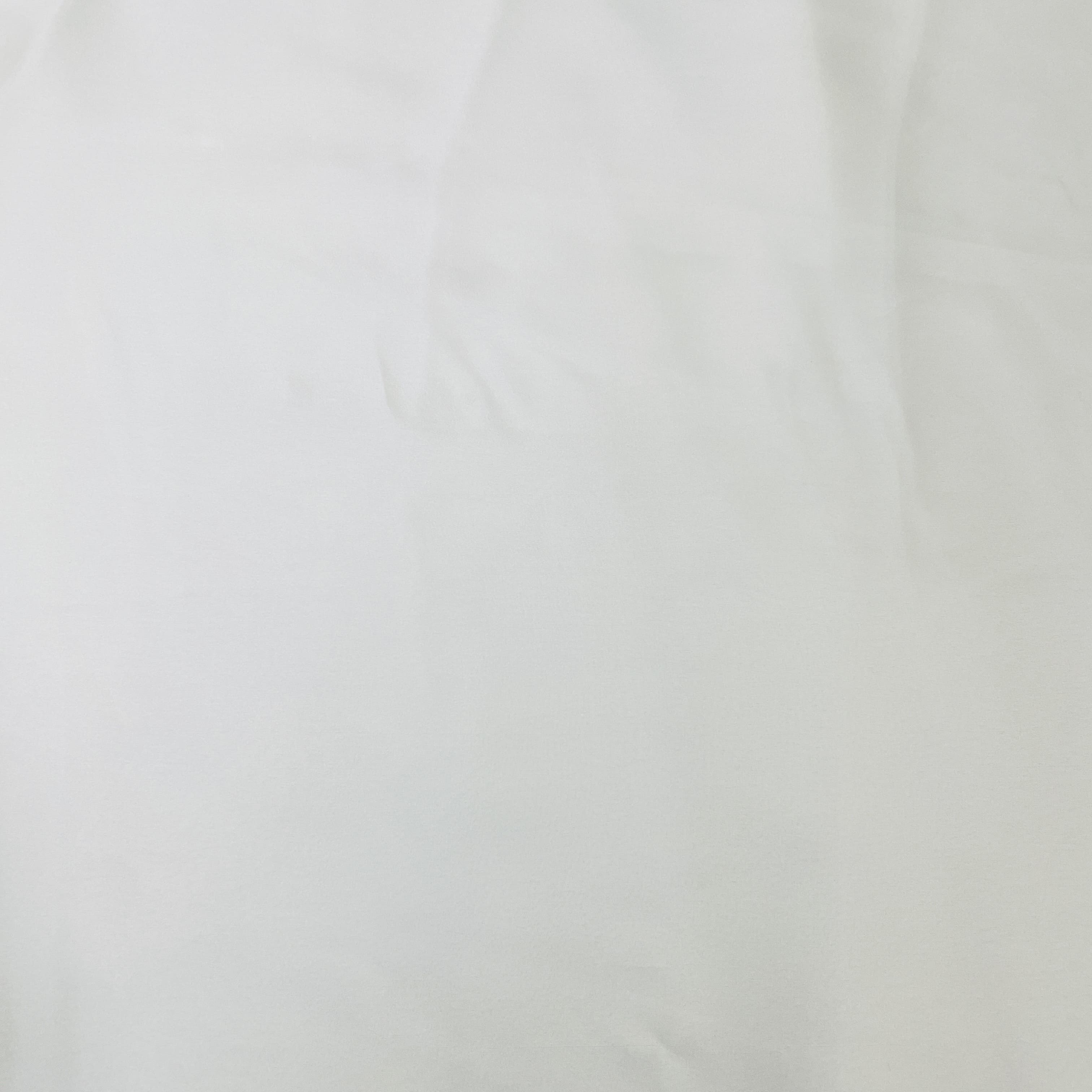 Exclusive White Solid Georgette Satin Fabric