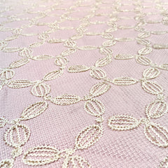 Premium Pink Floral Handloom Tweed Fabric