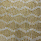 Mustard Yellow Abstract Thread Embroidery Linen Fabric