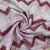 Exclusive Pink Chevron Sequence Embroidery Chinnon Fabric