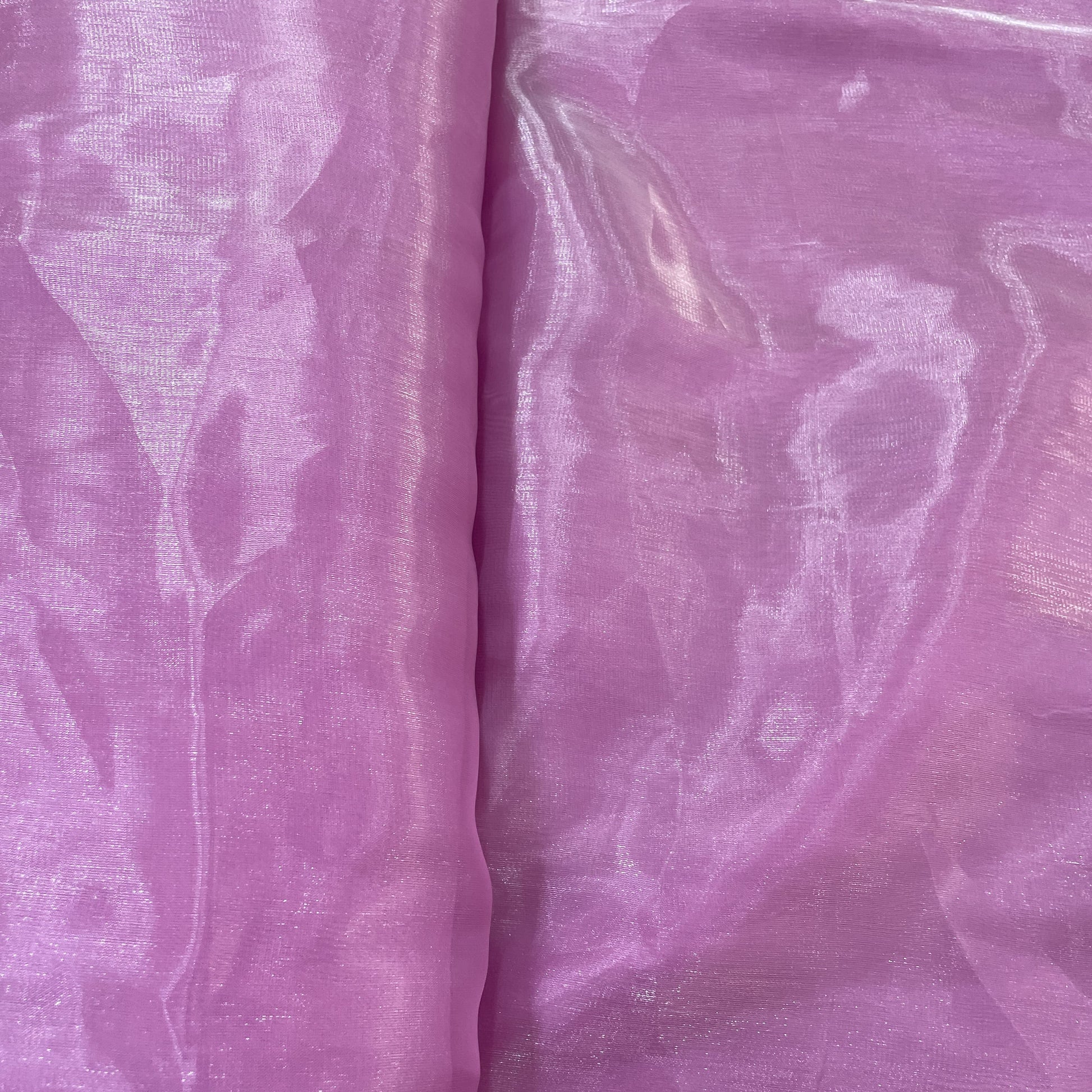 Exclusive Fuscia Pink Solid Organza Fabric
